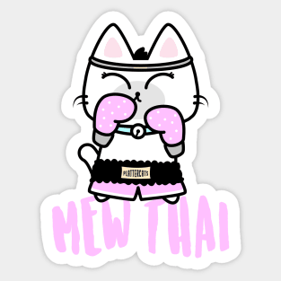 Mew Thai Kitty! Sticker